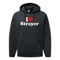 Strayer Love Heart College University Alumni Performance Fleece Hoodie