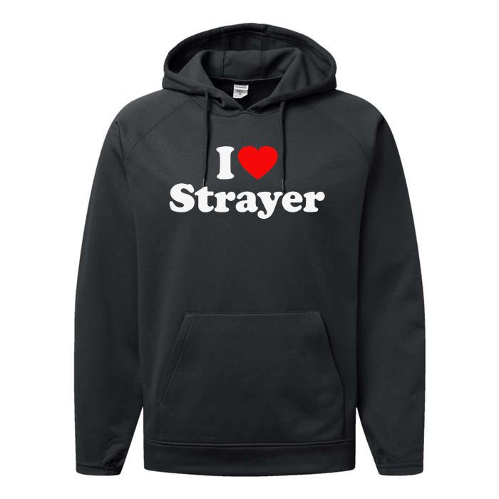 Strayer Love Heart College University Alumni Performance Fleece Hoodie