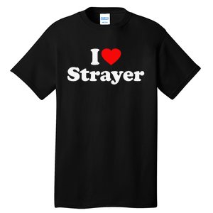 Strayer Love Heart College University Alumni Tall T-Shirt