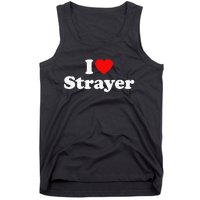 Strayer Love Heart College University Alumni Tank Top