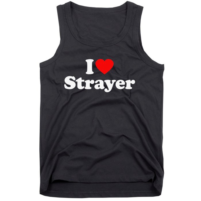 Strayer Love Heart College University Alumni Tank Top