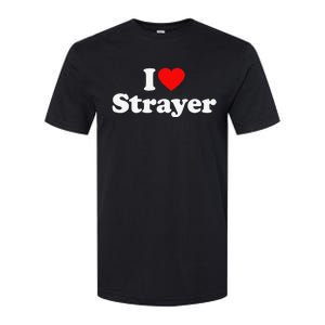 Strayer Love Heart College University Alumni Softstyle CVC T-Shirt