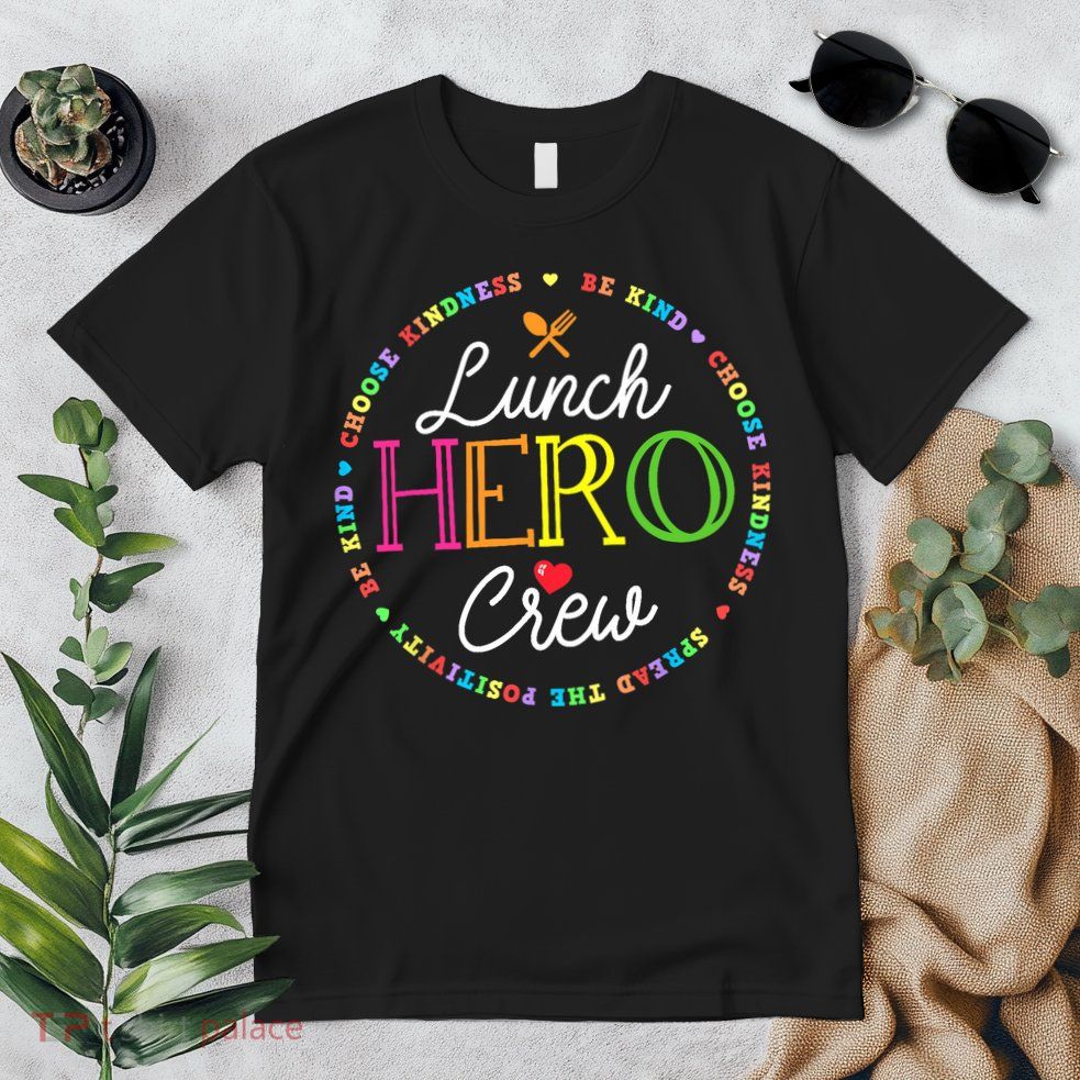 School Lunch Hero Squad Funny Cafeteria Workers Crew Lady Premium T-Shirt