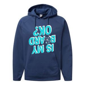 Snowboarding Lover Humor Design Funny Snowboarder Gift Performance Fleece Hoodie