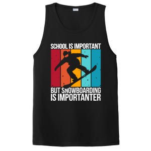 Snowboarding Lover Humor Design Funny Snowboarder Cute Gift PosiCharge Competitor Tank