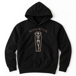 Spooktacular Lazy Halloween Costume Never Better Coffin Hoodie