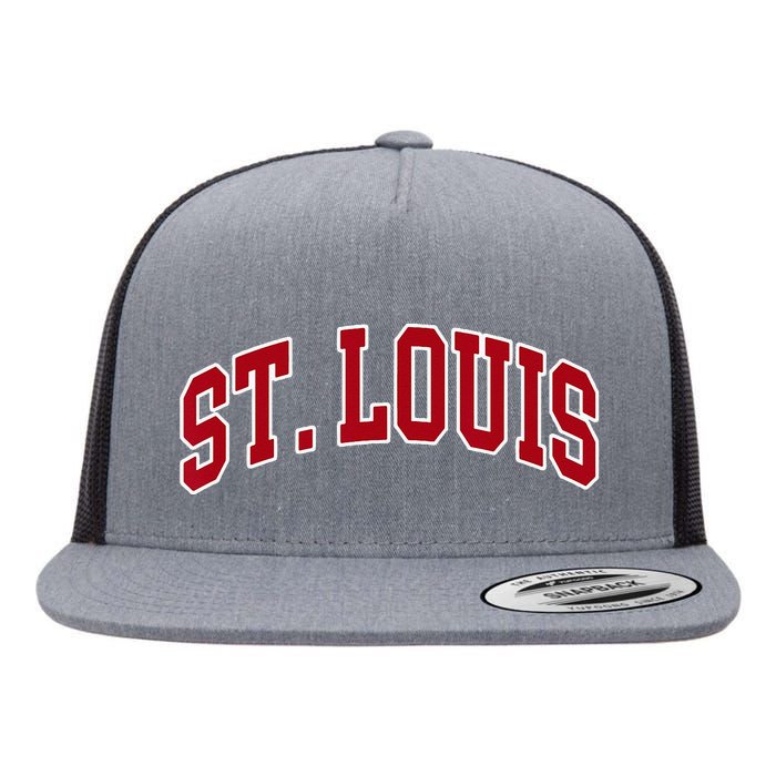 St. Louis Hometown Pride Throwback Design Flat Bill Trucker Hat