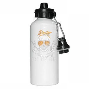 Skull Leopard Hairdresser Ill Cut You Halloween Aluminum Water Bottle