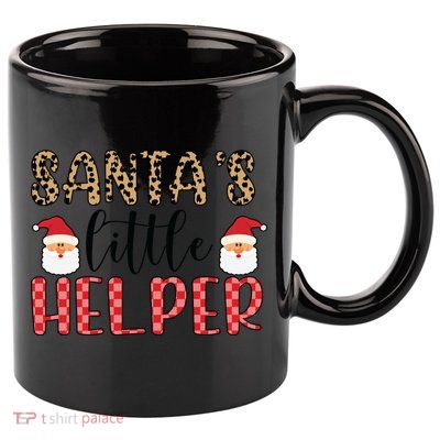 Santa's Little Helper 11oz C Handle Ceramic Mug