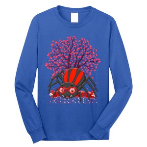 Spider Lover Heart Tree Love Spider Valentine's Day Cute Gift Long Sleeve Shirt