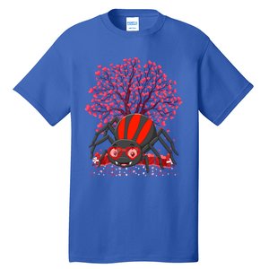 Spider Lover Heart Tree Love Spider Valentine's Day Cute Gift Tall T-Shirt