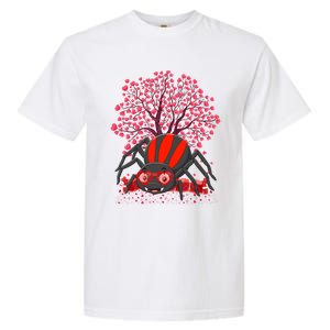 Spider Lover Heart Tree Love Spider Valentine's Day Cute Gift Garment-Dyed Heavyweight T-Shirt