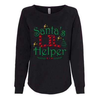 Santa’S Lil Helper Womens California Wash Sweatshirt