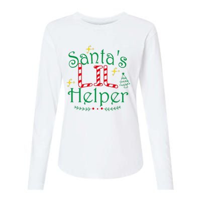 Santa’S Lil Helper Womens Cotton Relaxed Long Sleeve T-Shirt