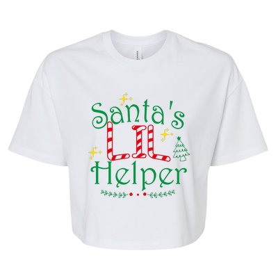 Santa’S Lil Helper Bella+Canvas Jersey Crop Tee