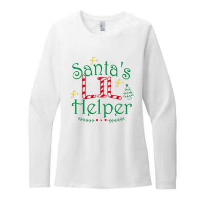 Santa’S Lil Helper Womens CVC Long Sleeve Shirt