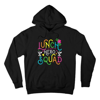 School Lunch Hero Squad Funny Cafeteria Workers Gifts Hoodie