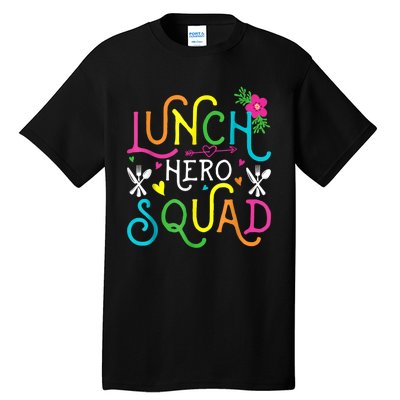 School Lunch Hero Squad Funny Cafeteria Workers Gifts Tall T-Shirt