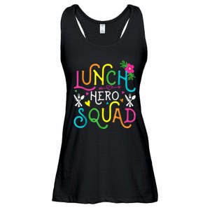 School Lunch Hero Squad Funny Cafeteria Workers Gifts Ladies Essential Flowy Tank