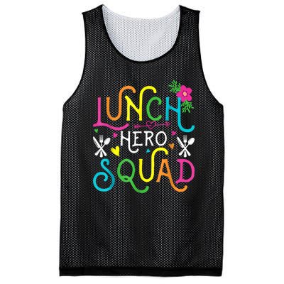 School Lunch Hero Squad Funny Cafeteria Workers Gifts Mesh Reversible Basketball Jersey Tank