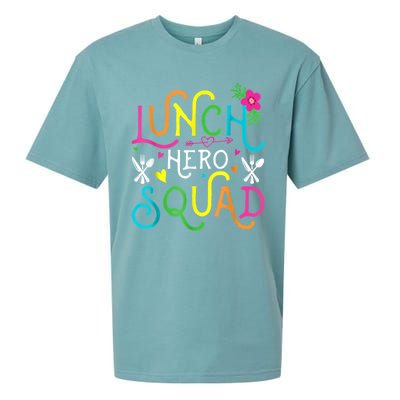 School Lunch Hero Squad Funny Cafeteria Workers Gifts Sueded Cloud Jersey T-Shirt