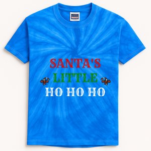 Santas Little Ho Ho Ho Cool Gift Kids Tie-Dye T-Shirt