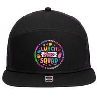 School Lunch Hero Squad 7 Panel Mesh Trucker Snapback Hat
