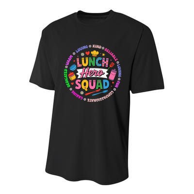 School Lunch Hero Squad Youth Performance Sprint T-Shirt