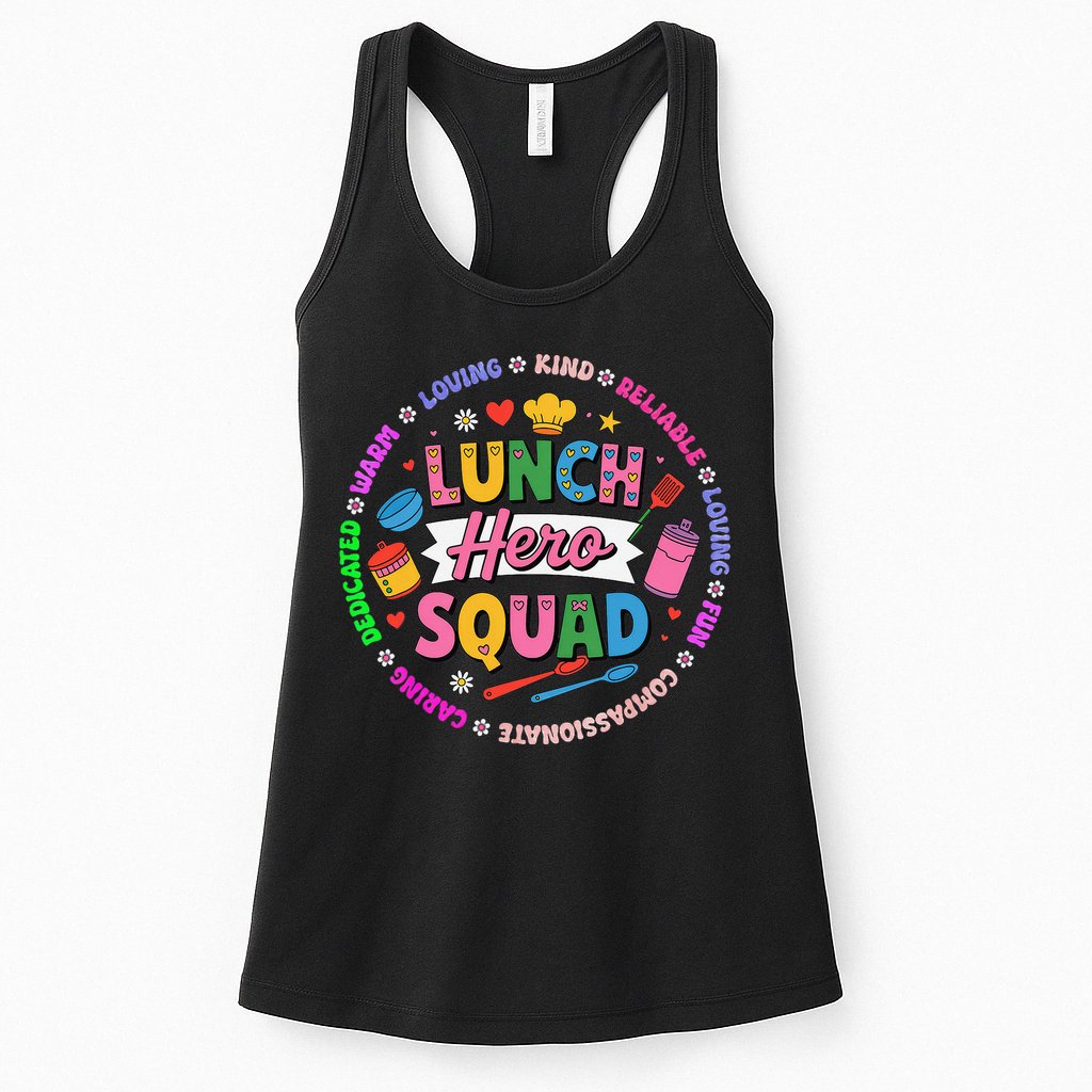 School Lunch Hero Squad Womens Tank Top