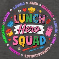School Lunch Hero Squad Vector Backpack