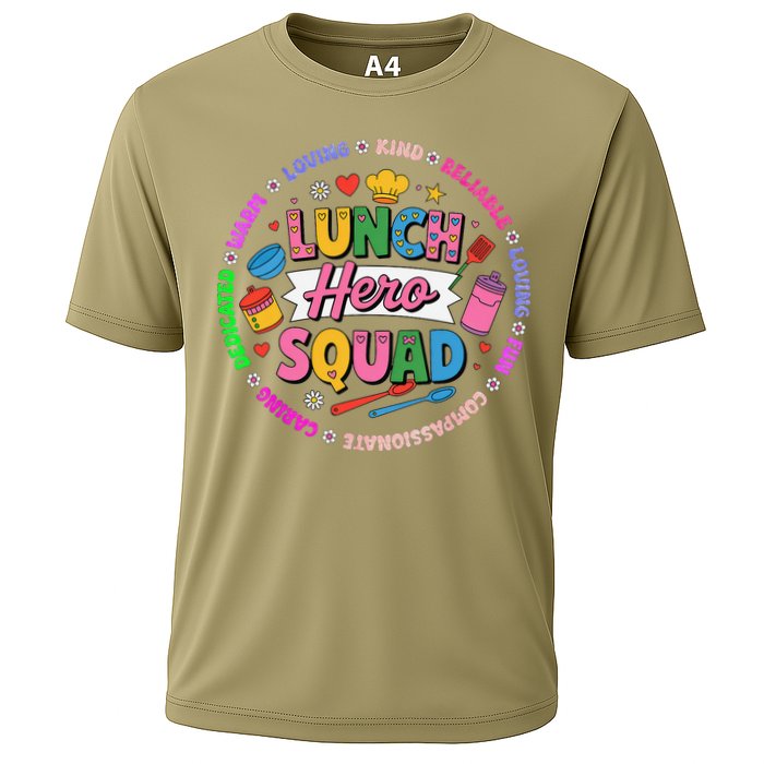 School Lunch Hero Squad Cooling Performance Crew T-Shirt