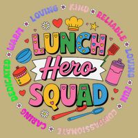 School Lunch Hero Squad Cooling Performance Crew T-Shirt