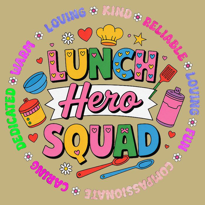 School Lunch Hero Squad Cooling Performance Crew T-Shirt