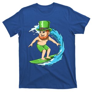 Surfing Leprechaun Hawaiian Irish St Patrick's Day Surfers Gift T-Shirt