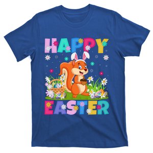 Squirrel Lover Happy Easter Bunny Squirrel Easter Sunday Gift T-Shirt