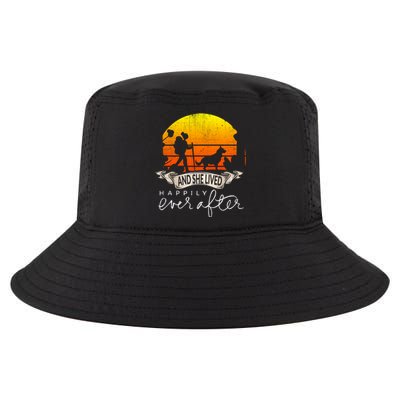 She Lived Happily Ever After Camping Hiking Dog Lover Gift Cool Comfort Performance Bucket Hat