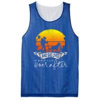 She Lived Happily Ever After Camping Hiking Dog Lover Gift Mesh Reversible Basketball Jersey Tank