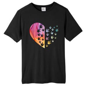 Sign Language Heart ASL Gift Deaf Gift ASL Teacher Gift Tall Fusion ChromaSoft Performance T-Shirt