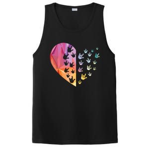 Sign Language Heart ASL Gift Deaf Gift ASL Teacher Gift PosiCharge Competitor Tank