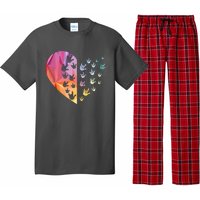 Sign Language Heart ASL Gift Deaf Gift ASL Teacher Gift Pajama Set