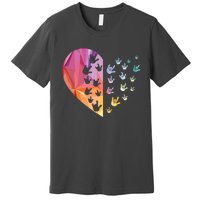 Sign Language Heart ASL Gift Deaf Gift ASL Teacher Gift Premium T-Shirt