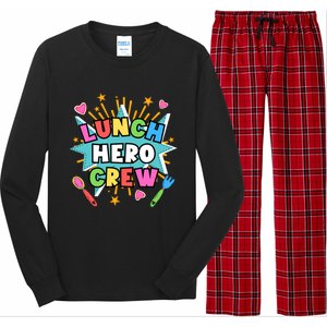 School Lunch Hero Squad A Food Service Team Lunch Hero Crew Cool Gift Long Sleeve Pajama Set