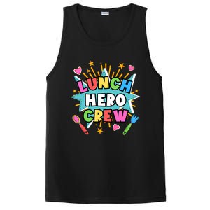 School Lunch Hero Squad A Food Service Team Lunch Hero Crew Cool Gift PosiCharge Competitor Tank