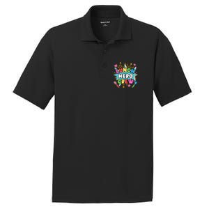 School Lunch Hero Squad A Food Service Team Lunch Hero Crew Cool Gift PosiCharge RacerMesh Polo