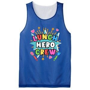 School Lunch Hero Squad A Food Service Team Lunch Hero Crew Cool Gift Mesh Reversible Basketball Jersey Tank