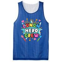 School Lunch Hero Squad A Food Service Team Lunch Hero Crew Cool Gift Mesh Reversible Basketball Jersey Tank