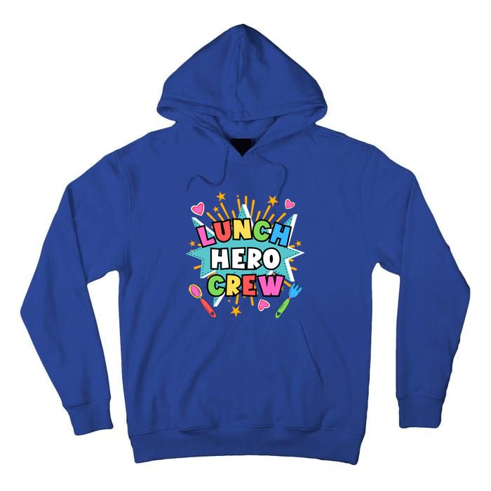 School Lunch Hero Squad A Food Service Team Lunch Hero Crew Cool Gift Tall Hoodie