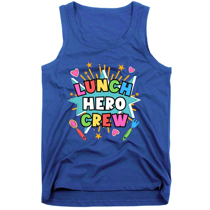 School Lunch Hero Squad A Food Service Team Lunch Hero Crew Cool Gift Tank Top