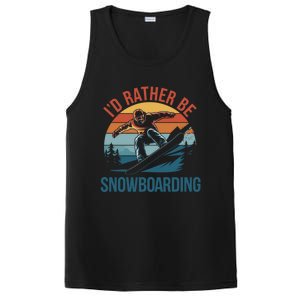 Snowboarding Lover Humor Design Funny Snowboarder Gift PosiCharge Competitor Tank