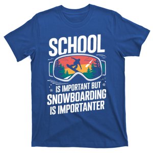 Snowboarding Lover Humor Design Funny Snowboarder Funny Gift T-Shirt